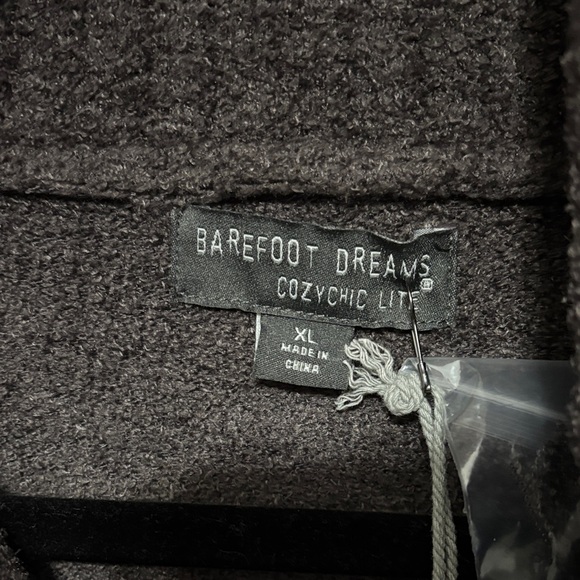 NWT Barefoot Dreams Carbon High Rib Half Zip Tunic - Picture 2 of 4